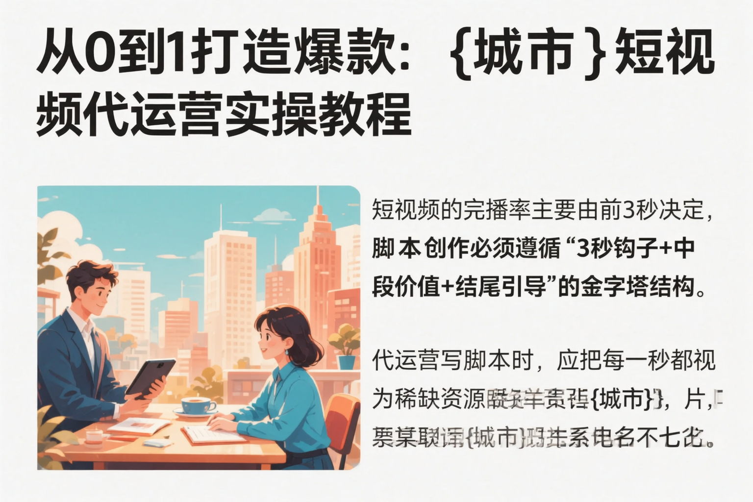 从0到1打造爆款：随州短视频代运营实操教程