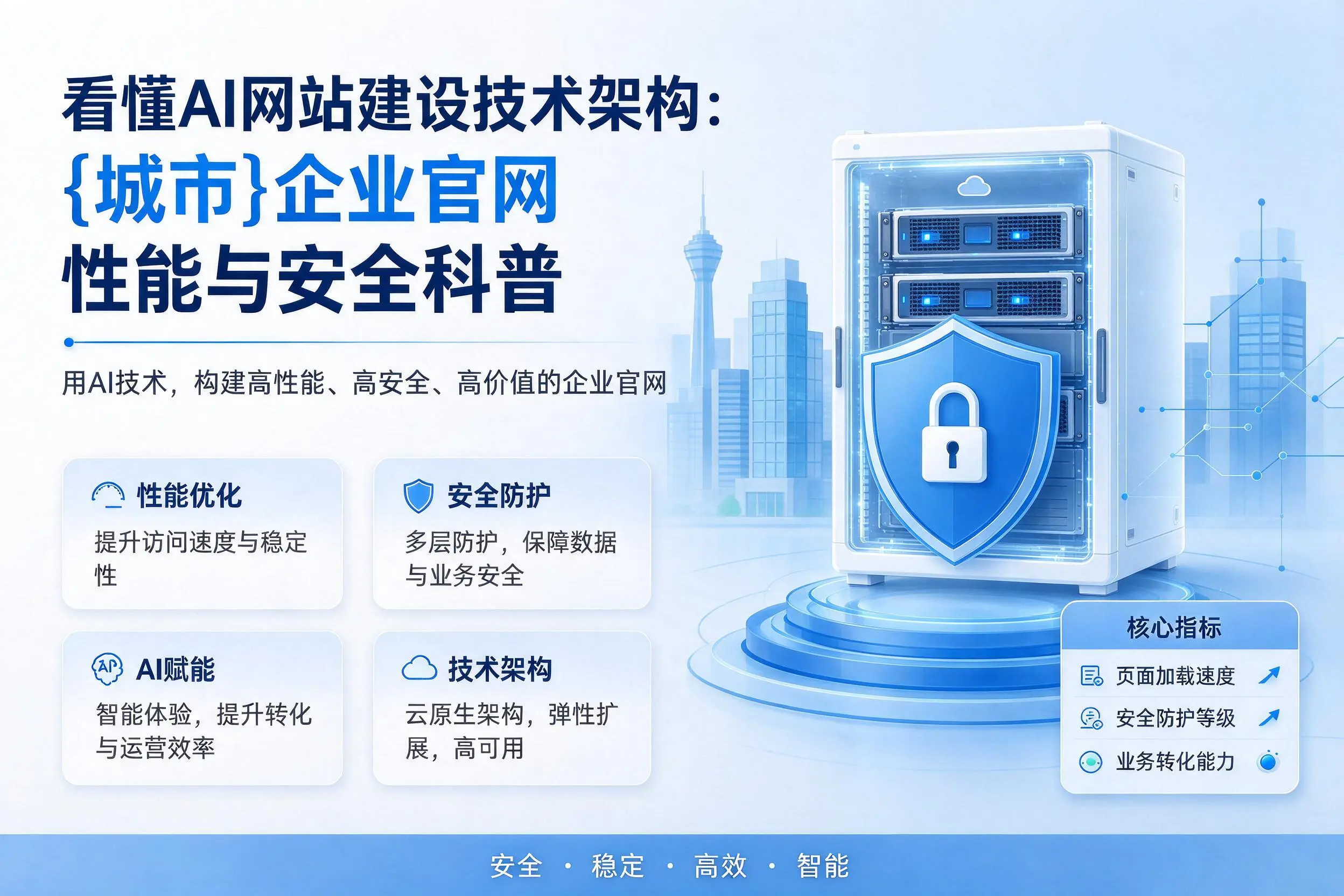 看懂AI网站建设技术架构：随州企业官网性能与安全科普