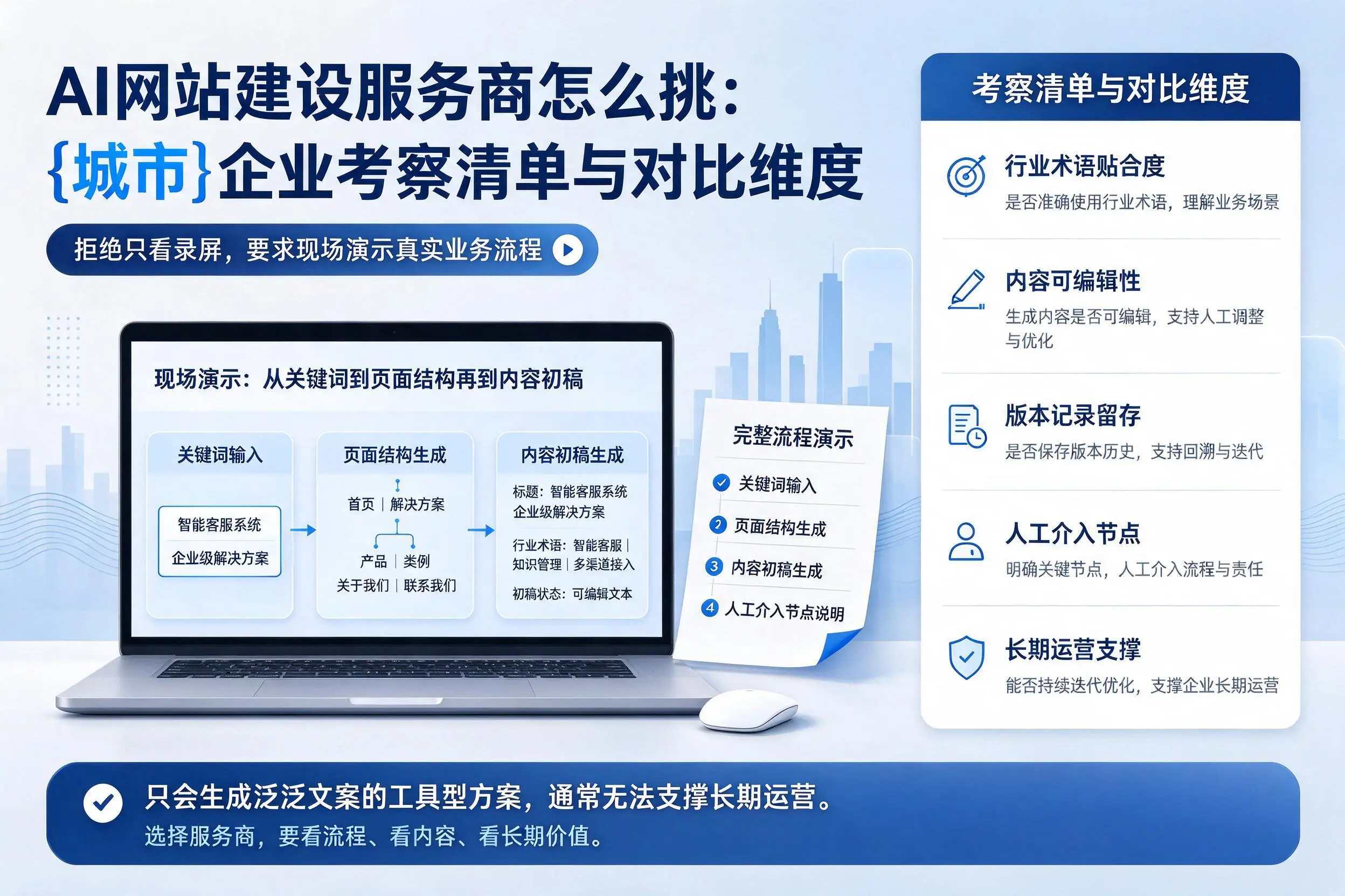 AI网站建设服务商怎么挑:随州企业考察清单与对比维度